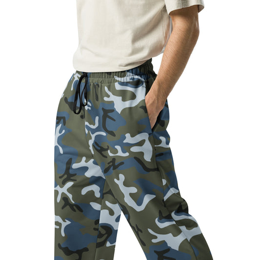 Chinese Type 87 Ocean CAMO Unisex Wide-Leg Joggers
