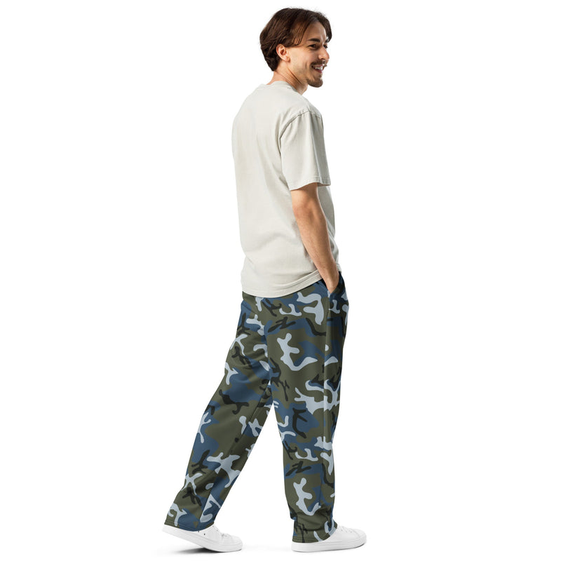 Type 87 Ocean CAMO Unisex Wide-Leg Joggers