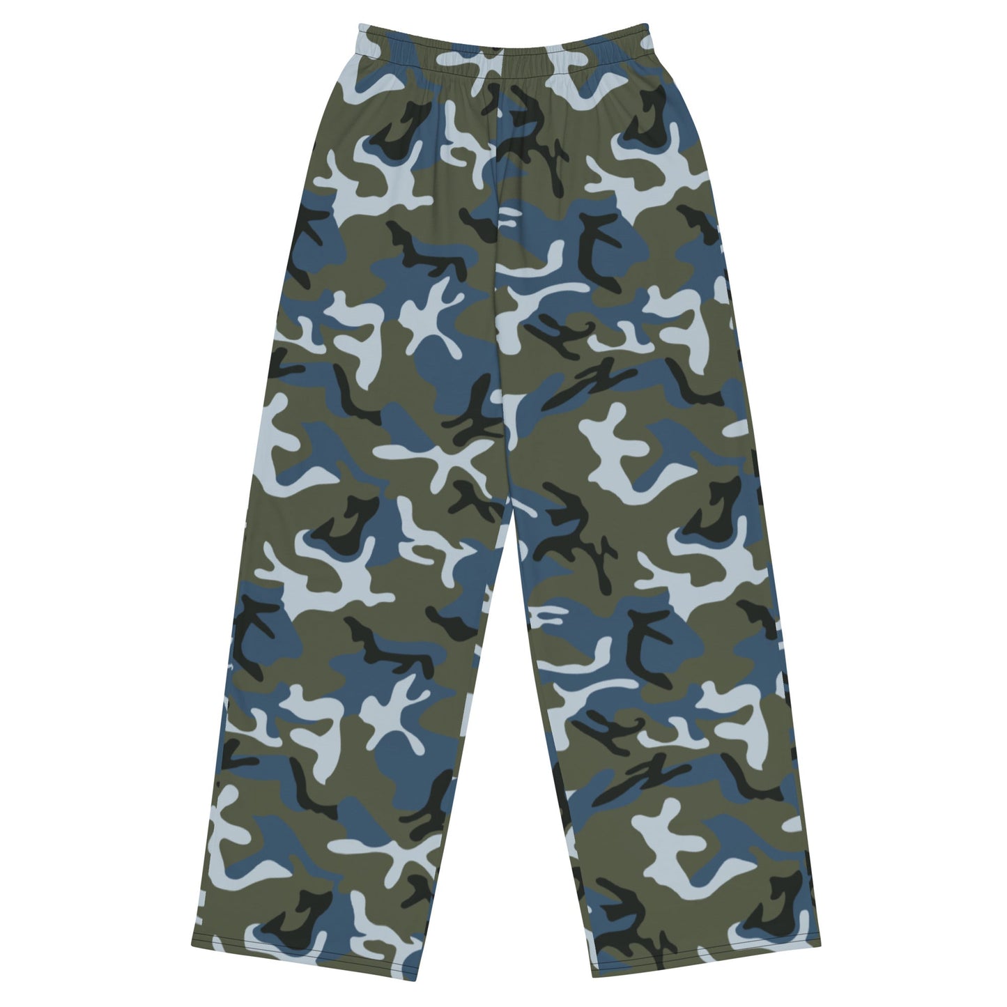 Chinese Type 87 Ocean CAMO Unisex Wide-Leg Leisure Pants - 2XS