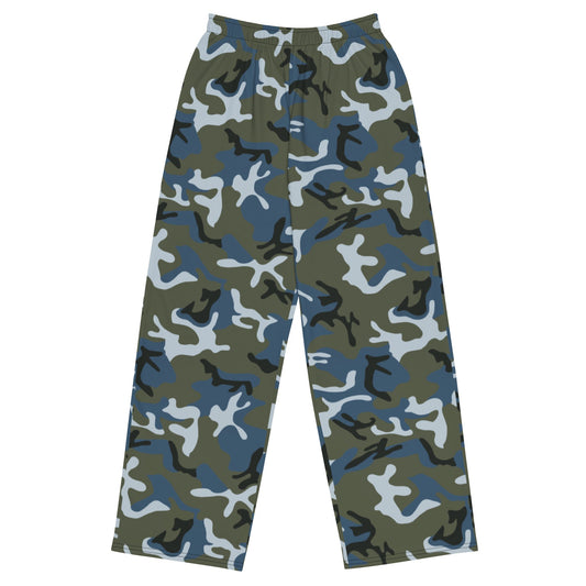 Chinese Type 87 Ocean CAMO Unisex Wide-Leg Leisure Pants - 2XS