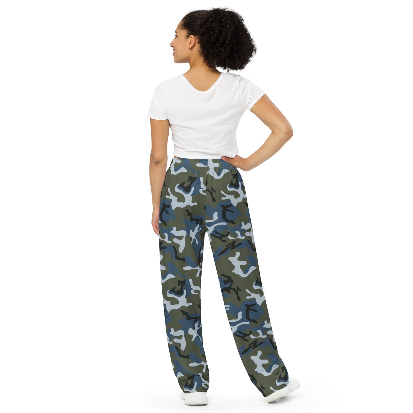 Chinese Type 87 Ocean CAMO Unisex Wide-Leg Leisure Pants