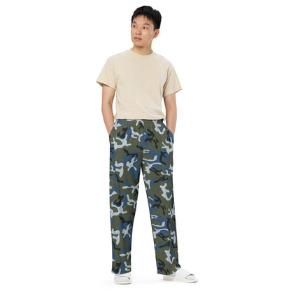 Chinese Type 87 Ocean CAMO Unisex Wide-Leg Leisure Pants