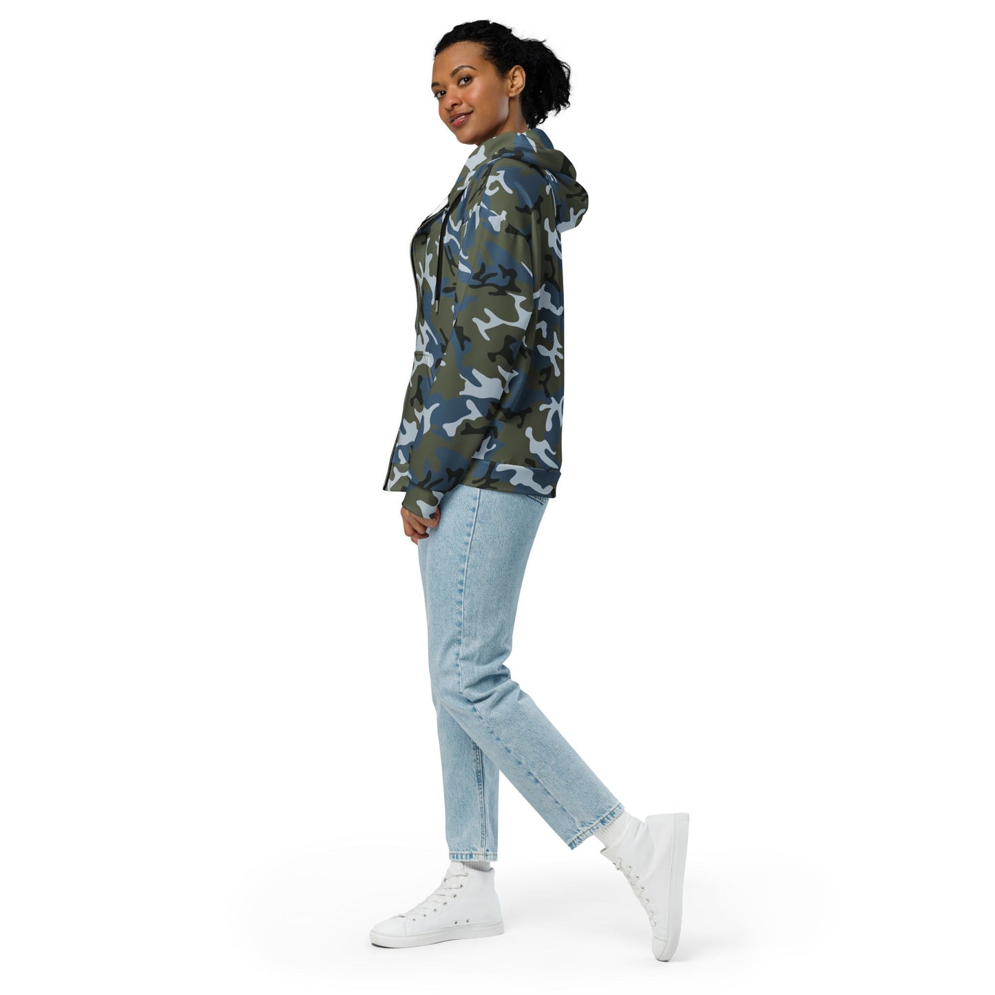 Chinese Type 87 Ocean CAMO Unisex Zip Hoodie