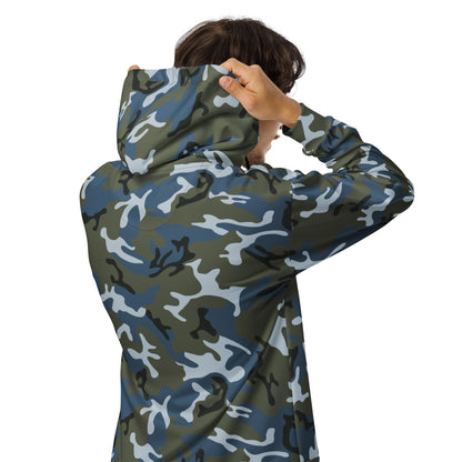 Chinese Type 87 Ocean CAMO Unisex Zip Hoodie