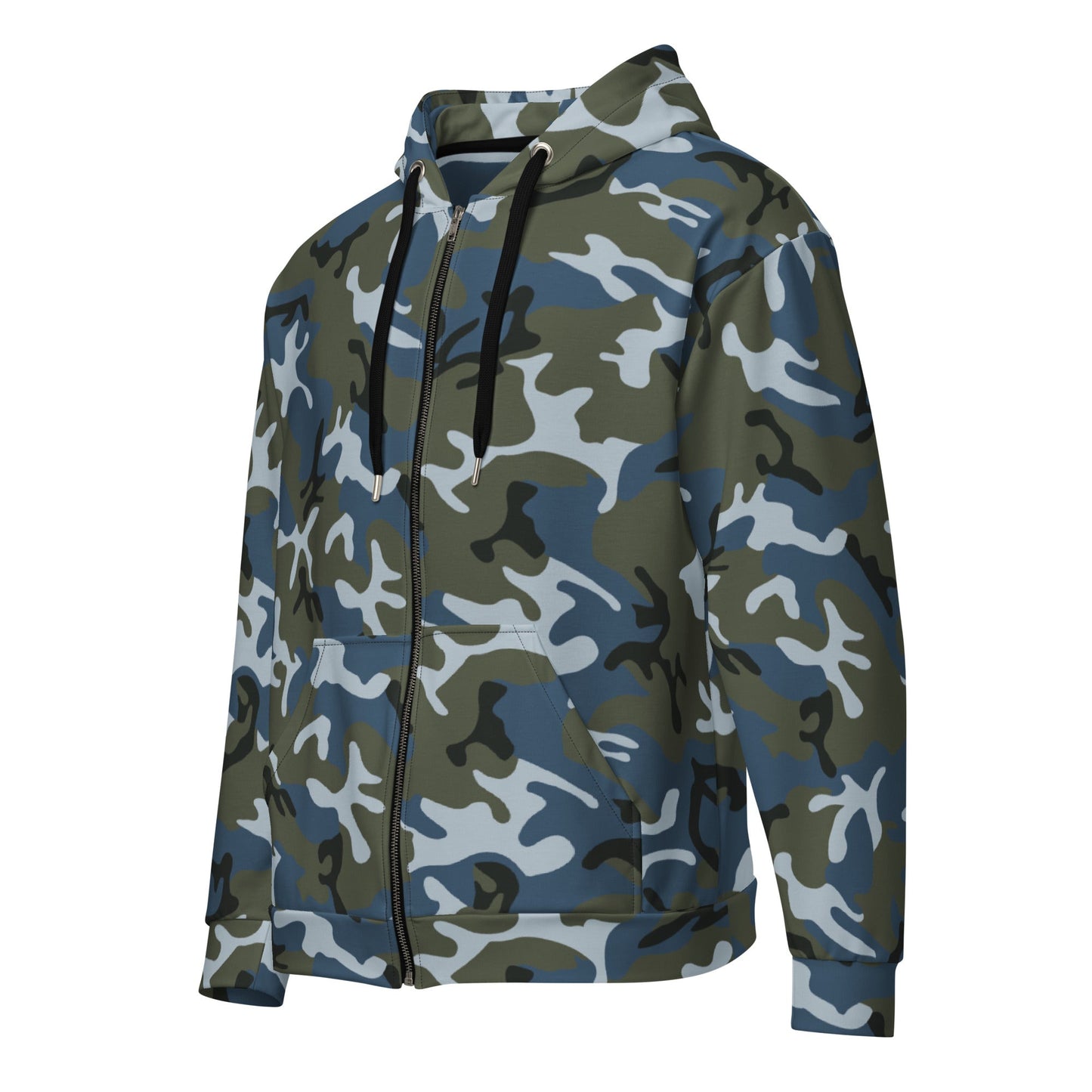 Chinese Type 87 Ocean CAMO Unisex Zip Hoodie