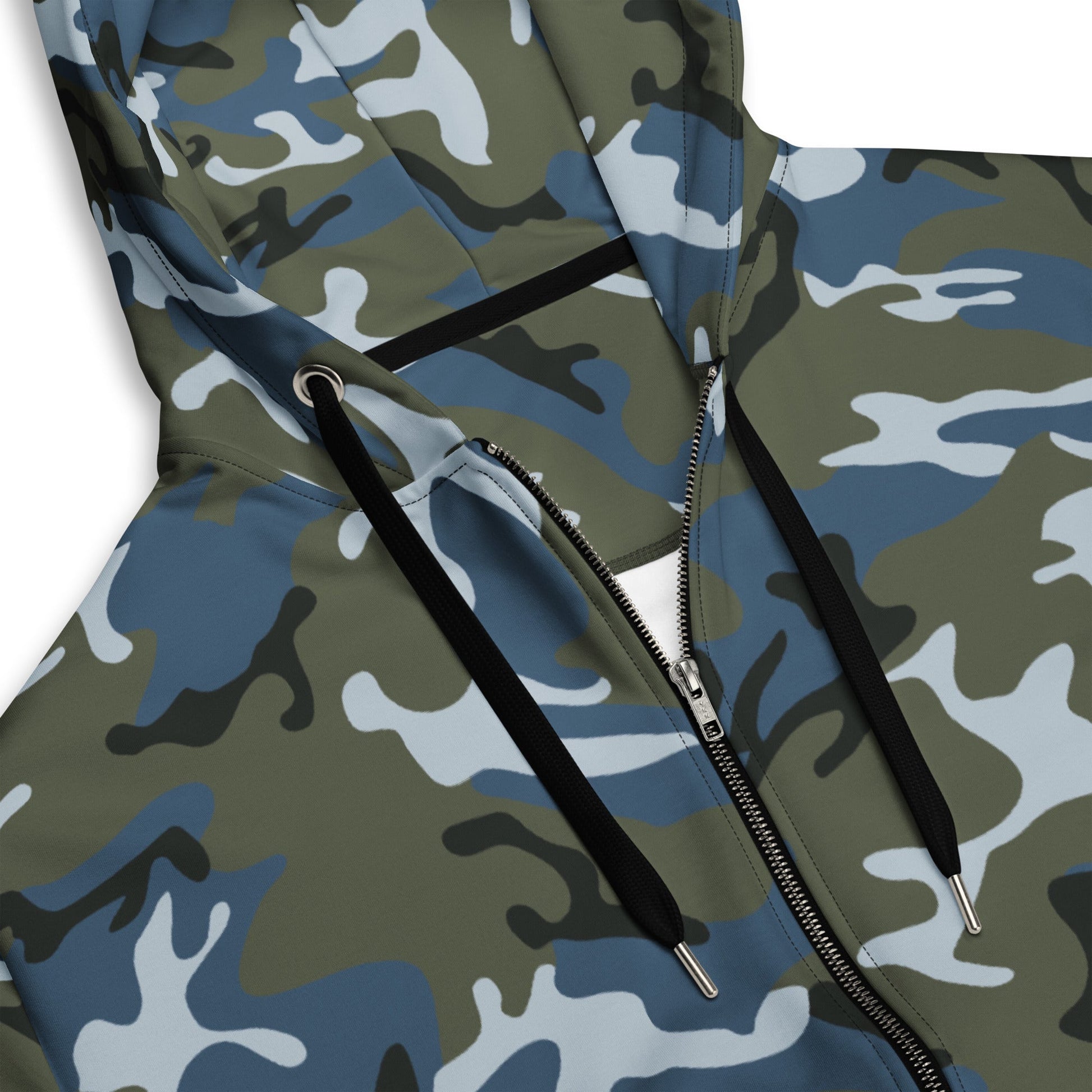 Chinese Type 87 Ocean CAMO Unisex Zip Hoodie