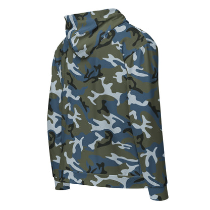 Chinese Type 87 Ocean CAMO Unisex Zip Hoodie