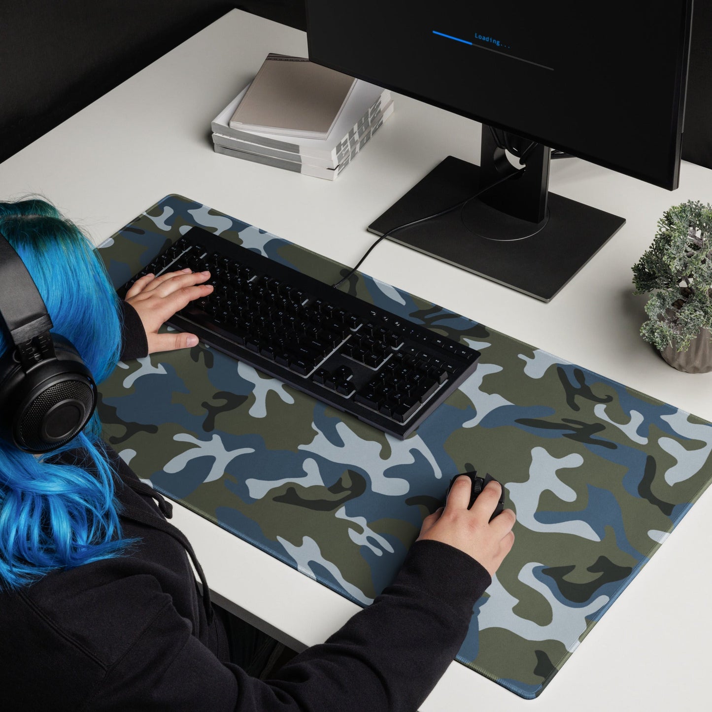 Chinese Type 87 Ocean CAMO Universal Large Desk Pad