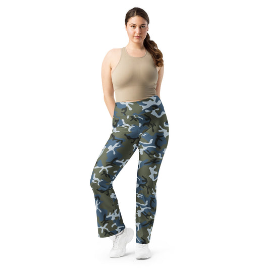 Chinese Type 87 Ocean CAMO Womens Flare Leggings