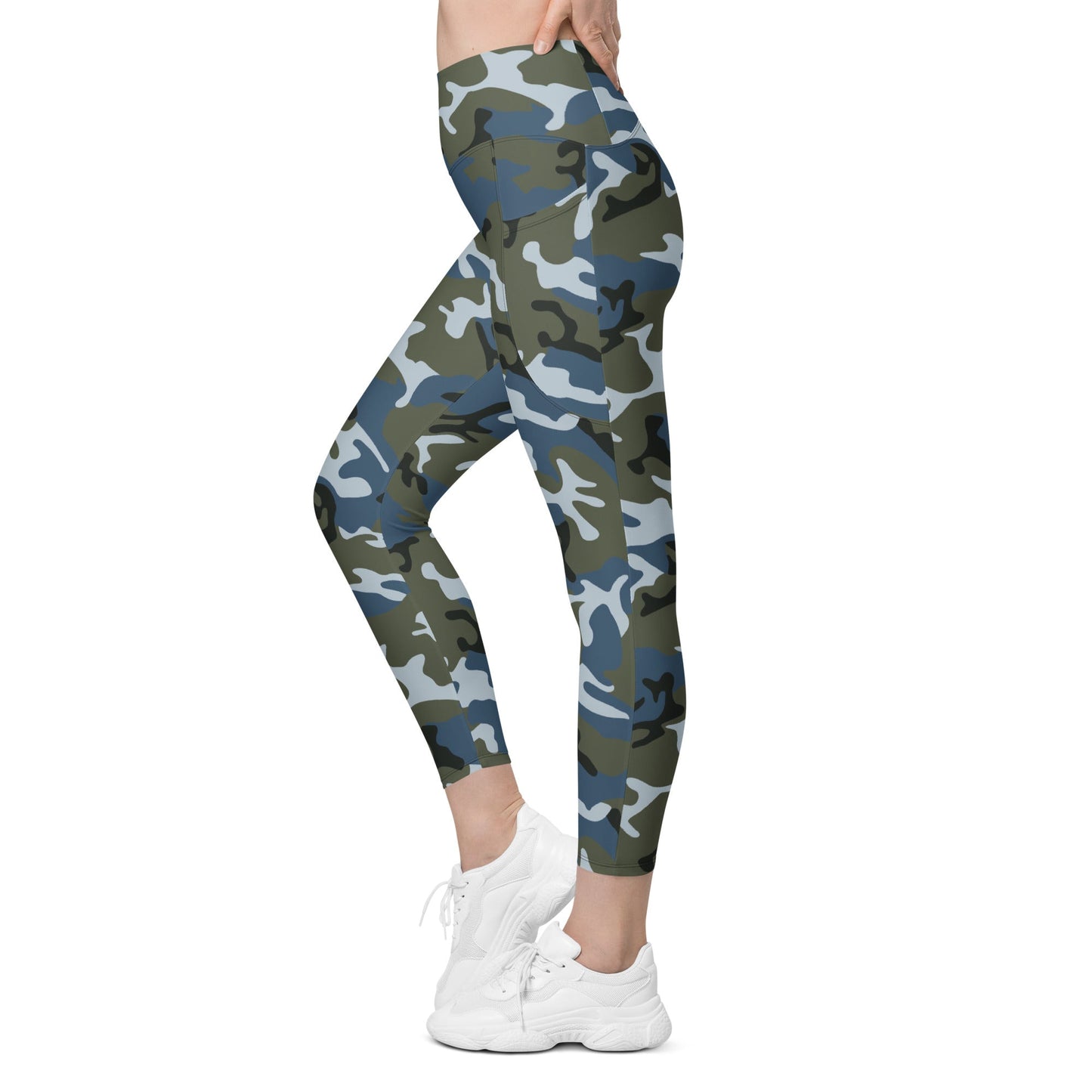 Chinese Type 87 Ocean CAMO Womens Leggings with Pockets