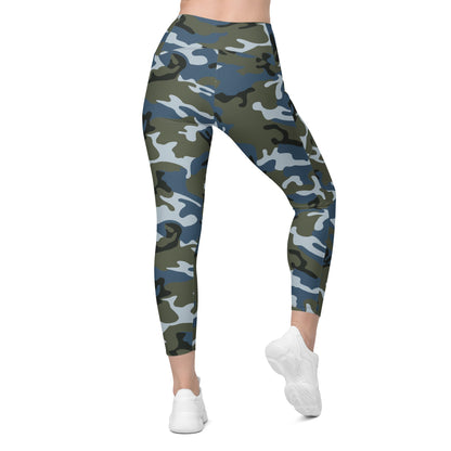 Chinese Type 87 Ocean CAMO Womens Leggings with Pockets