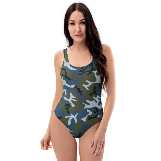 Chinese Type 87 Ocean CAMO Womens One-Piece Swimsuit - XS