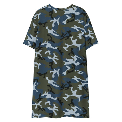 Chinese Type 87 Ocean CAMO Womens T-Shirt Dress