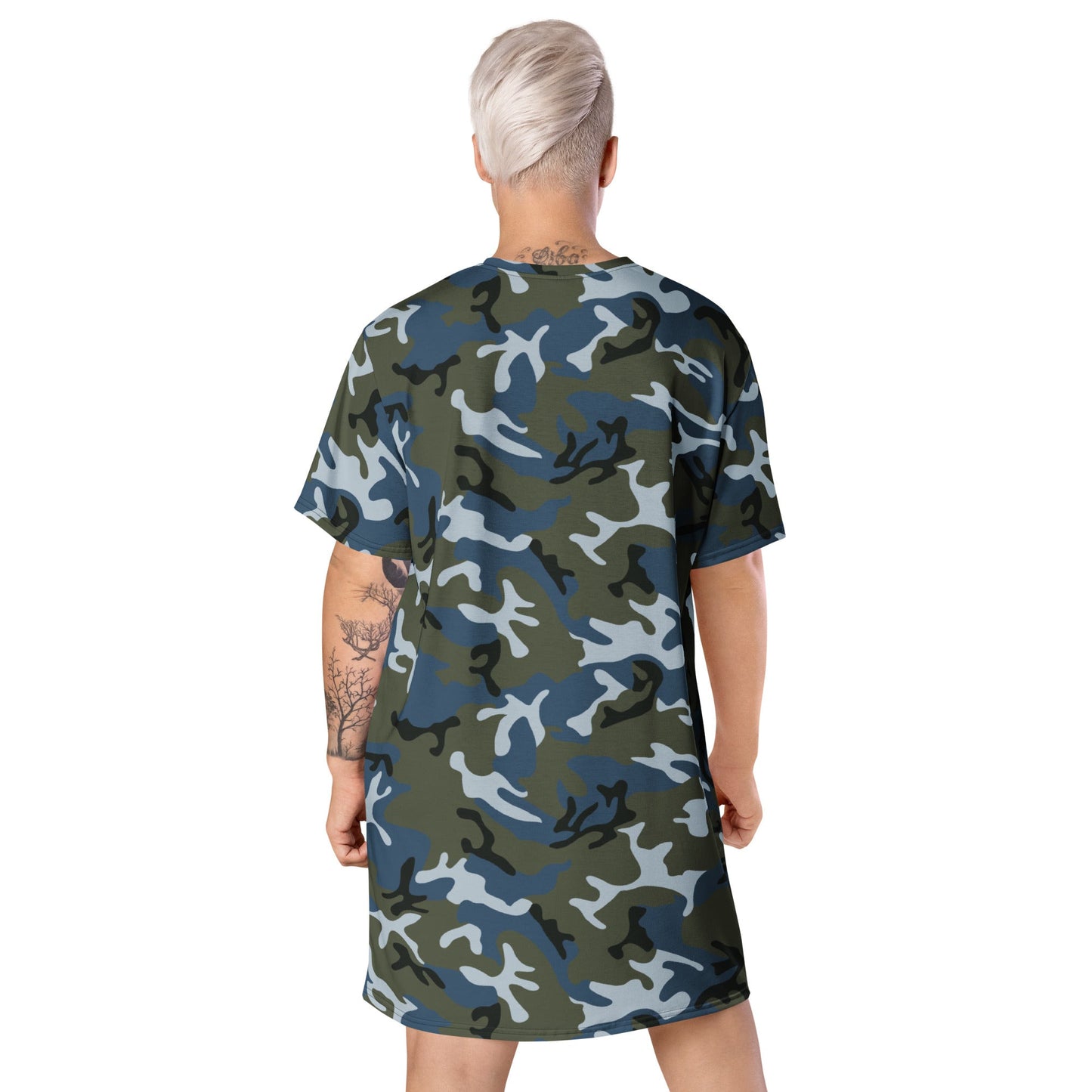 Chinese Type 87 Ocean CAMO Womens T-Shirt Dress