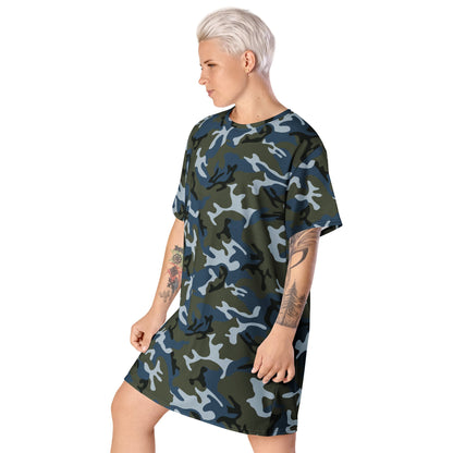 Chinese Type 87 Ocean CAMO Womens T-Shirt Dress