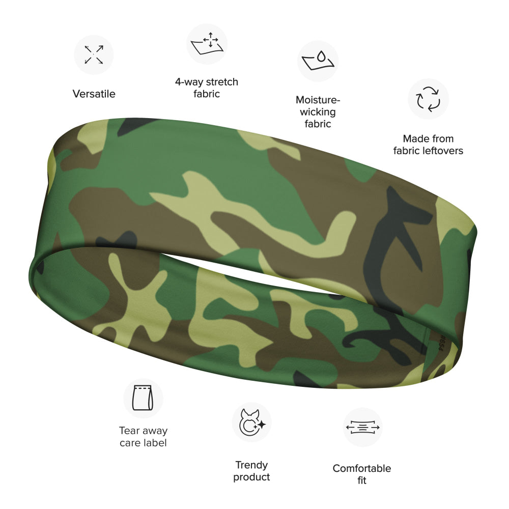 Chinese Type 87 Woodland CAMO Headband - L