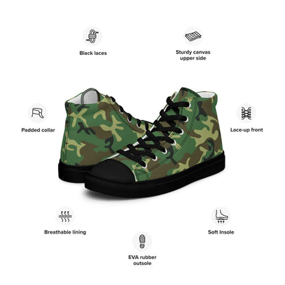 Chinese Type 87 Woodland CAMO Men’s high top canvas shoes