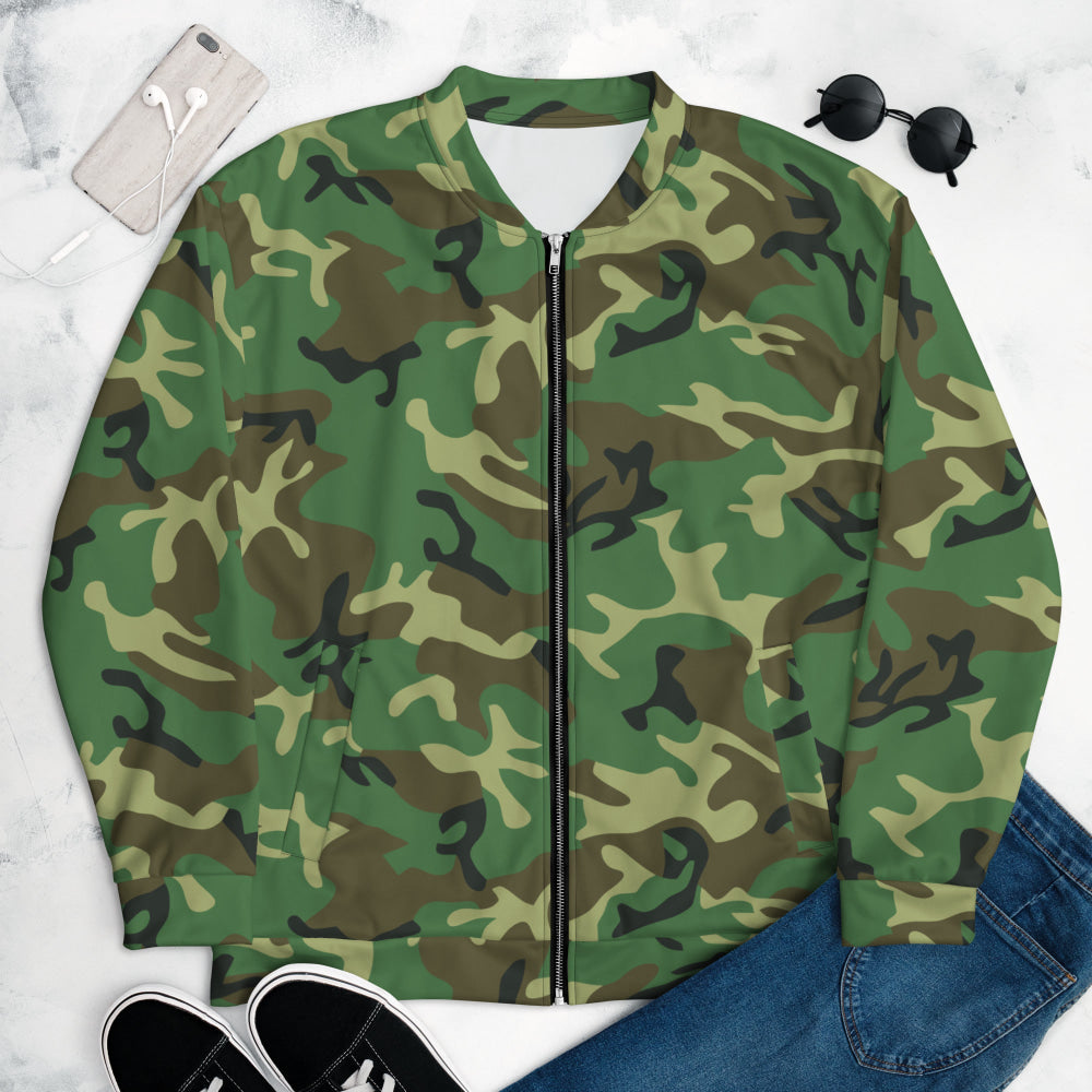 Chinese Type 87 Woodland CAMO Unisex Bomber Jacket - XS