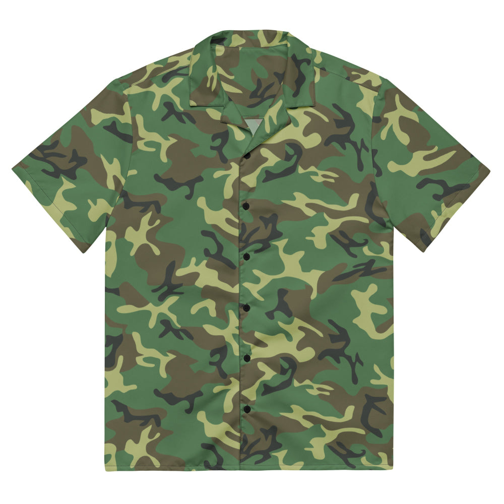 Chinese Type 87 Woodland CAMO Unisex button shirt - 2XS - Button Shirt