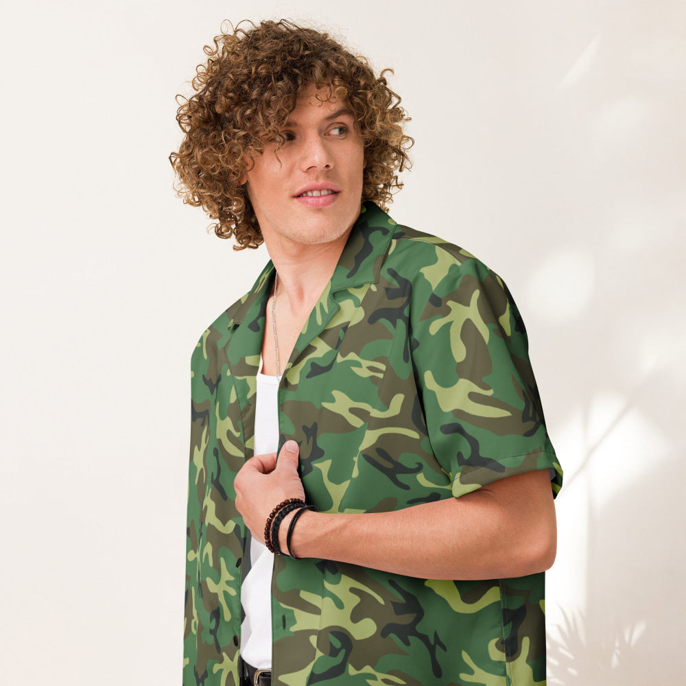 Chinese Type 87 Woodland CAMO Unisex button shirt - Button Shirt