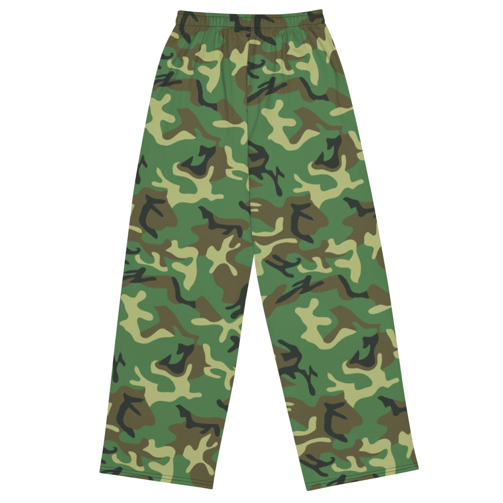 Chinese Type 87 Woodland CAMO unisex wide-leg pants - Unisex Wide-Leg Pants