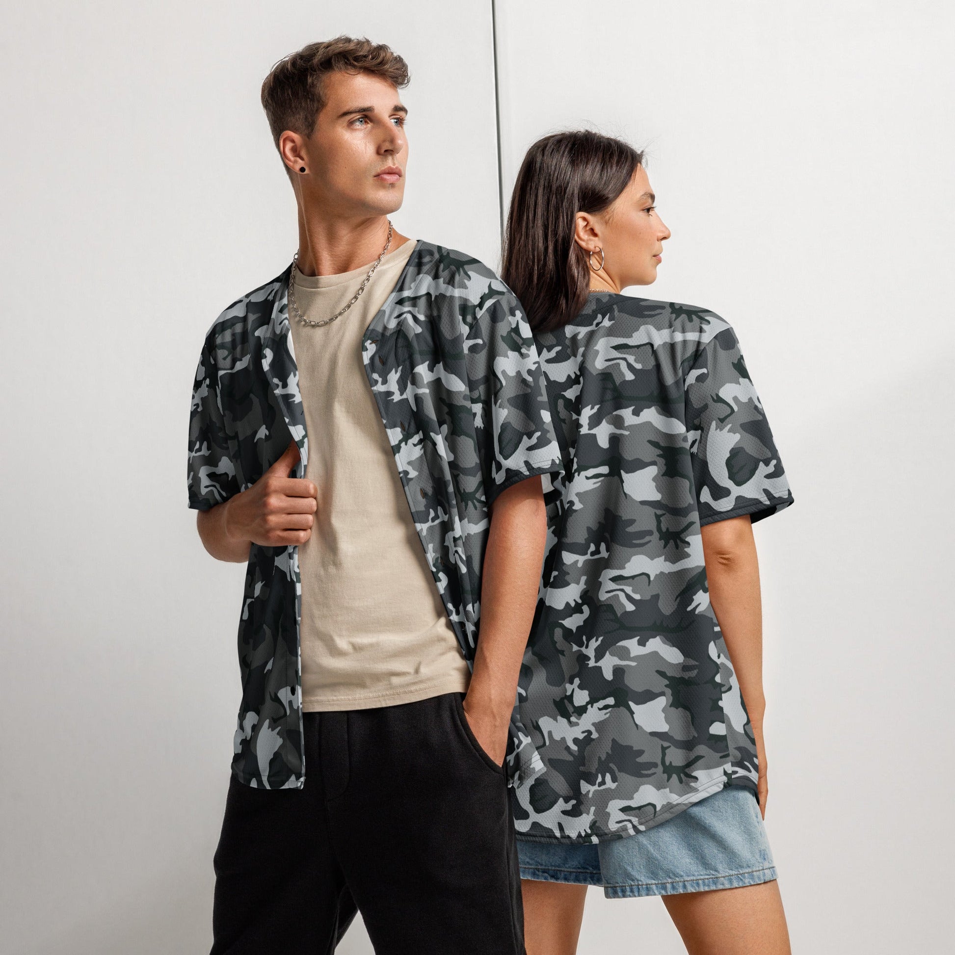 Chinese Type 99 Airborne Urban CAMO baseball jersey - 2XS - Baseball Jerseys