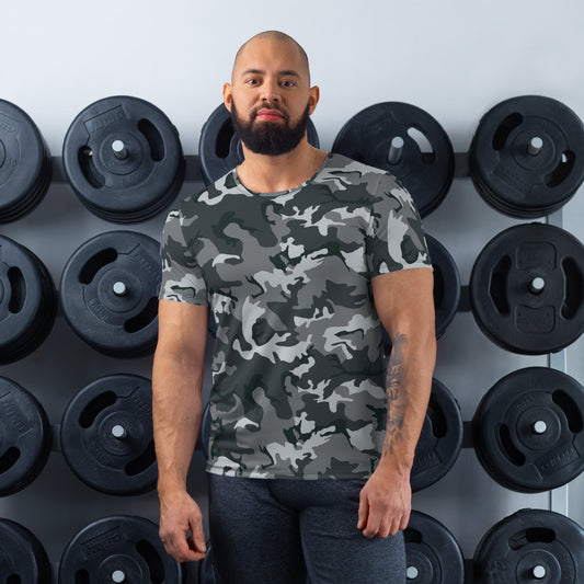 Chinese Type 99 Airborne Urban CAMO Mens athletic t-shirt - XS - Athletic T-Shirts