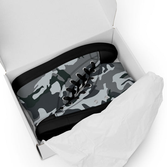 Chinese Type 99 Airborne Urban CAMO Mens high top canvas shoes - High Top Canvas Shoes