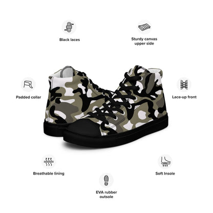 Chinese PLA Type 99 Airborne Urban CAMO Men’s high top canvas shoes