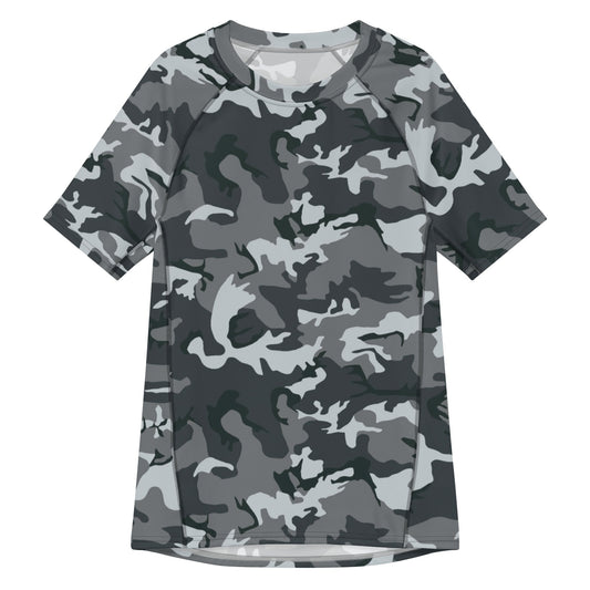 Chinese Type 99 Airborne Urban CAMO Mens Short-Sleeve Rash Guard - 2XS - Short-sleeve Guards