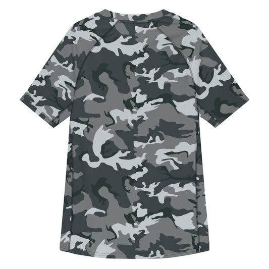 Chinese Type 99 Airborne Urban CAMO Mens Short-Sleeve Rash Guard - Short-sleeve Guards