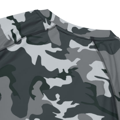 Chinese Type 99 Airborne Urban CAMO Mens Short-Sleeve Rash Guard - Short-sleeve Guards