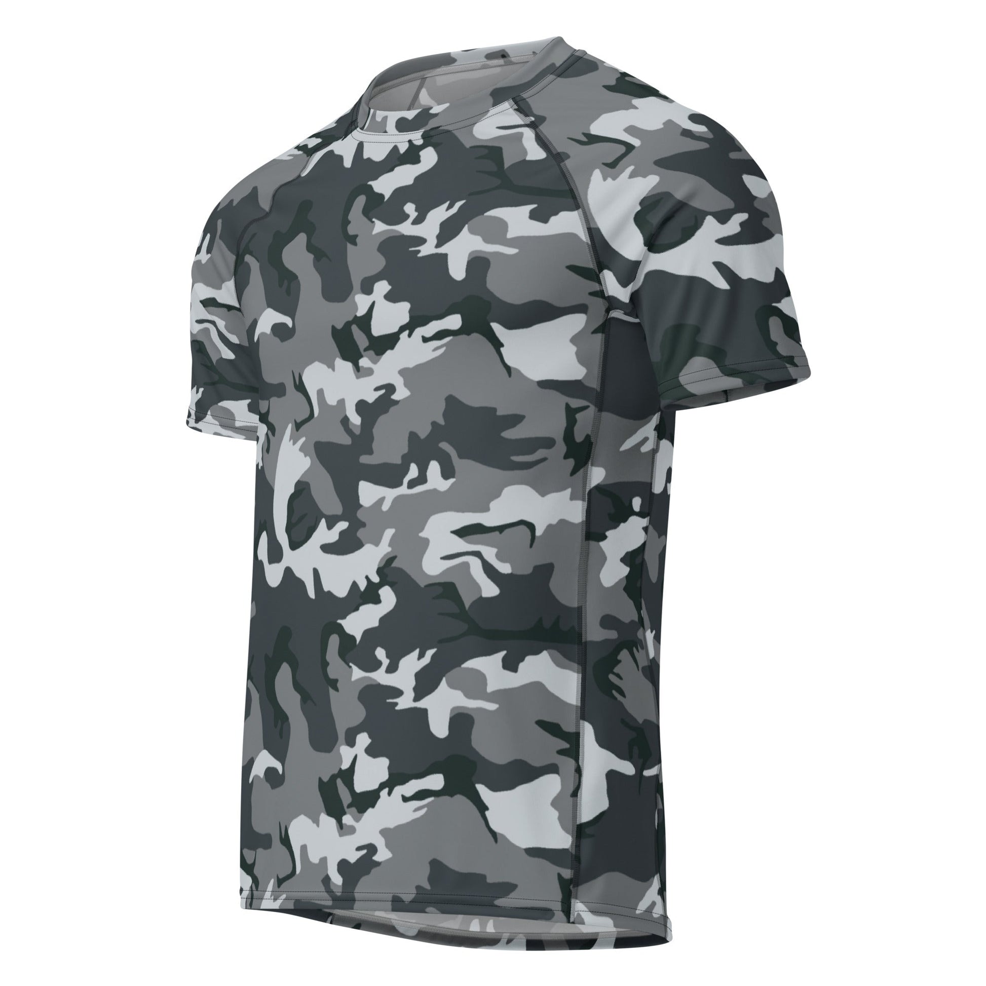Chinese Type 99 Airborne Urban CAMO Mens Short-Sleeve Rash Guard - Short-sleeve Guards