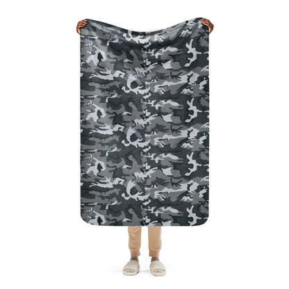 Chinese Type 99 Airborne Urban CAMO Sherpa Blanket - 37″×57″