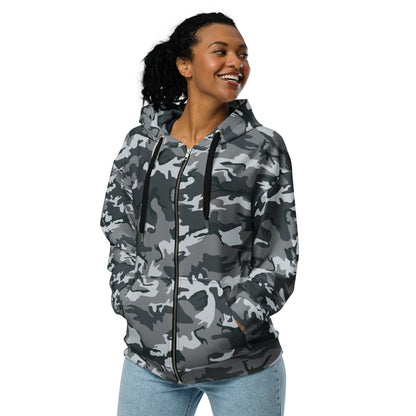 Chinese Type 99 Airborne Urban CAMO Unisex zip hoodie - Zip Hoodies