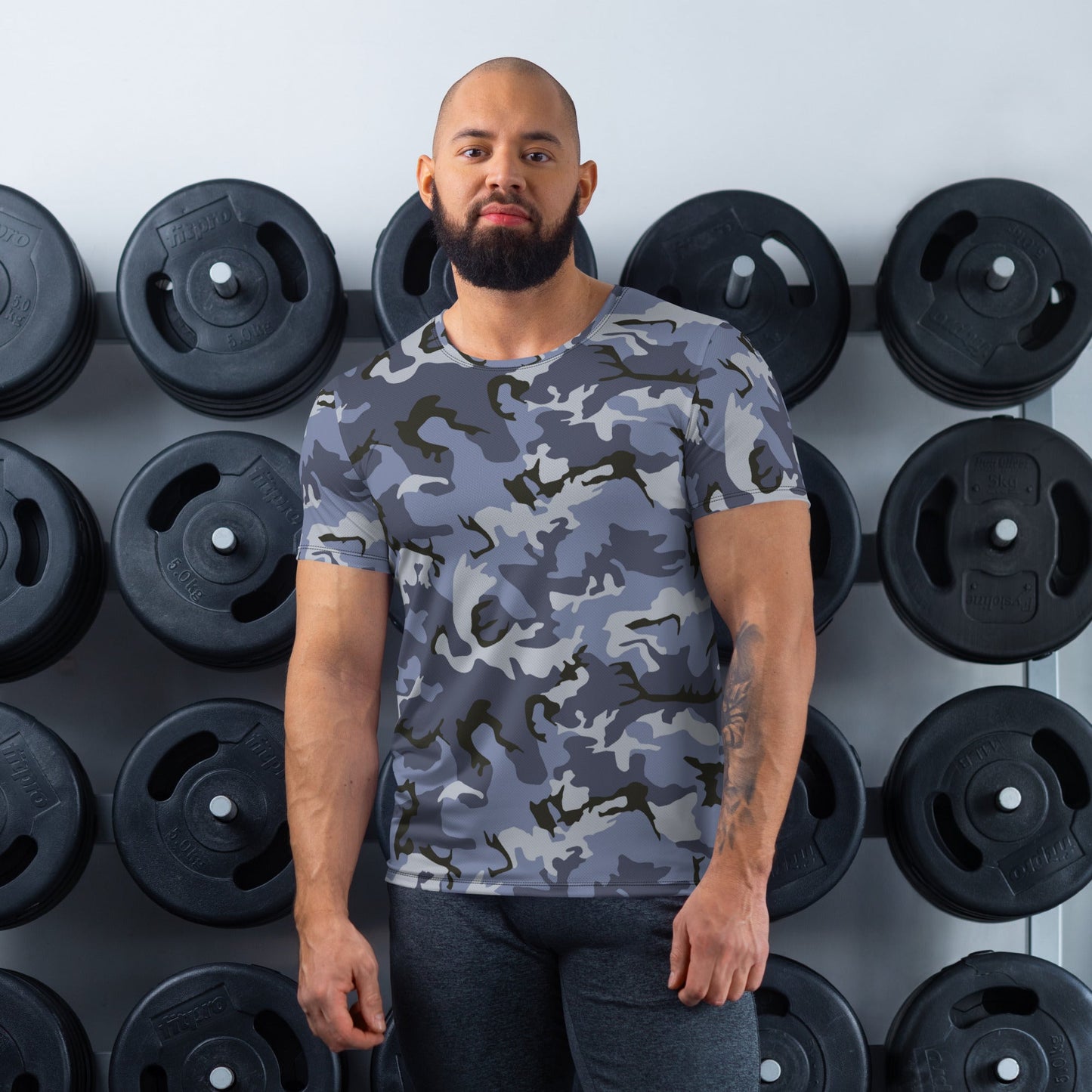 Chinese Type 99 Marine CAMO Mens athletic t-shirt - XS - Athletic T-Shirts