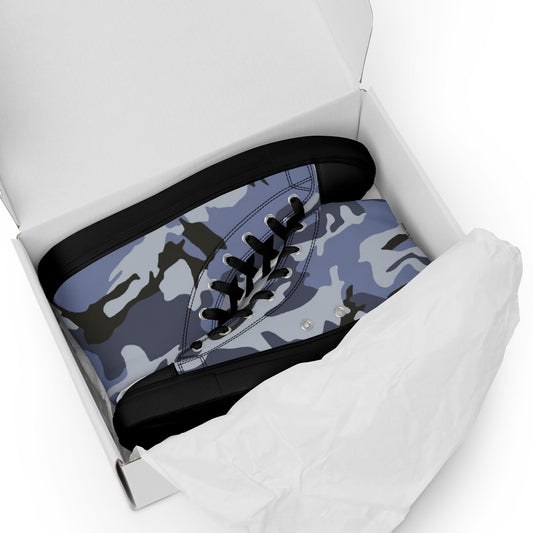 Chinese Type 99 Marine CAMO Mens high top canvas shoes - High Top Canvas Shoes