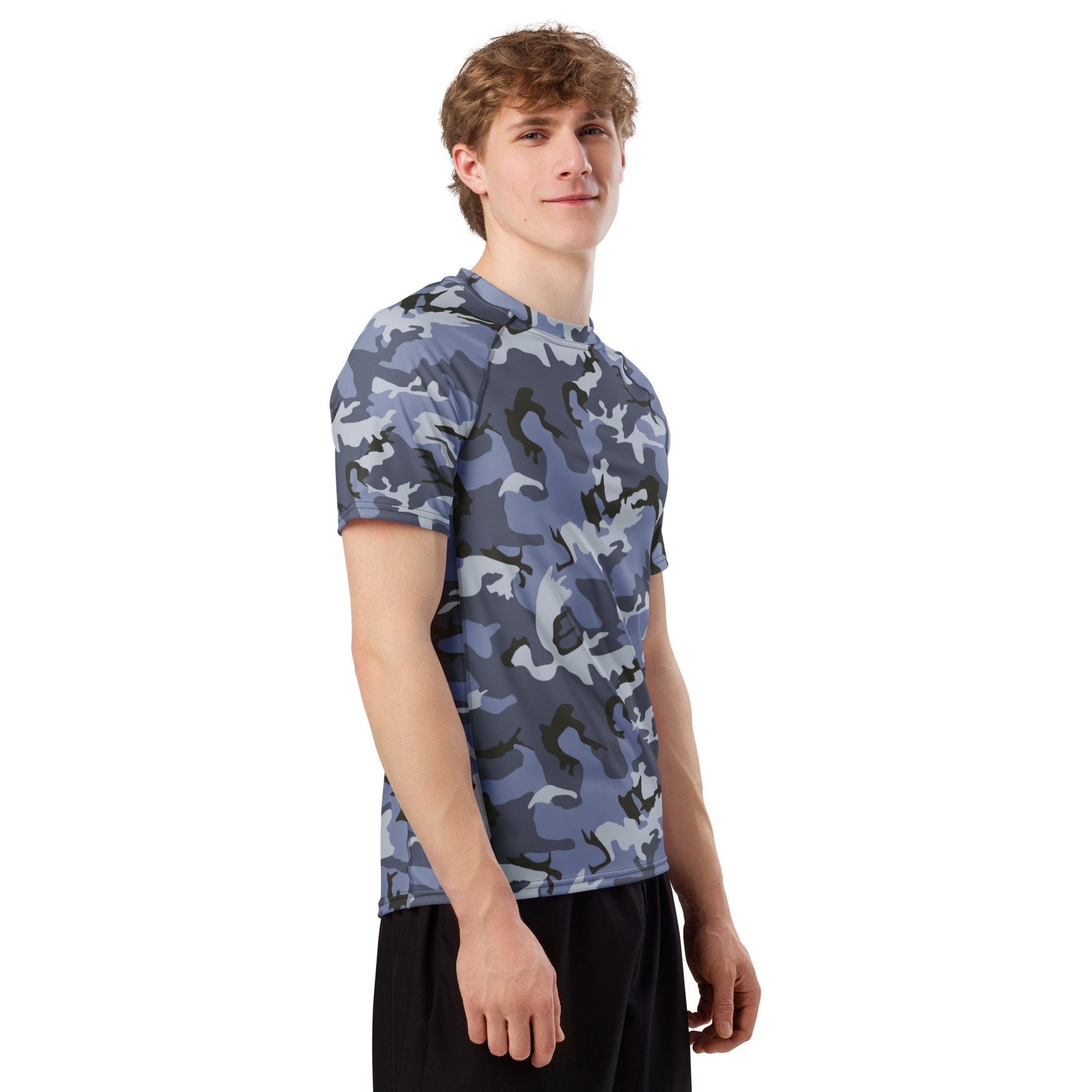 Chinese Type 99 Marine CAMO Mens Short-Sleeve Rash Guard - Short-sleeve Guards