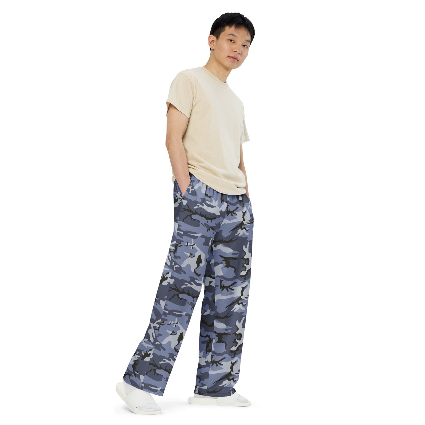 Chinese Type 99 Marine CAMO unisex wide-leg pants - Wide-leg Pants