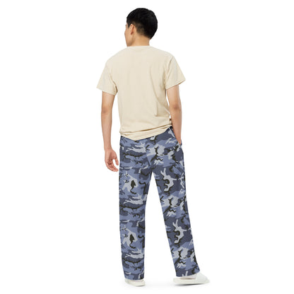 Chinese Type 99 Marine CAMO unisex wide-leg pants - Wide-leg Pants