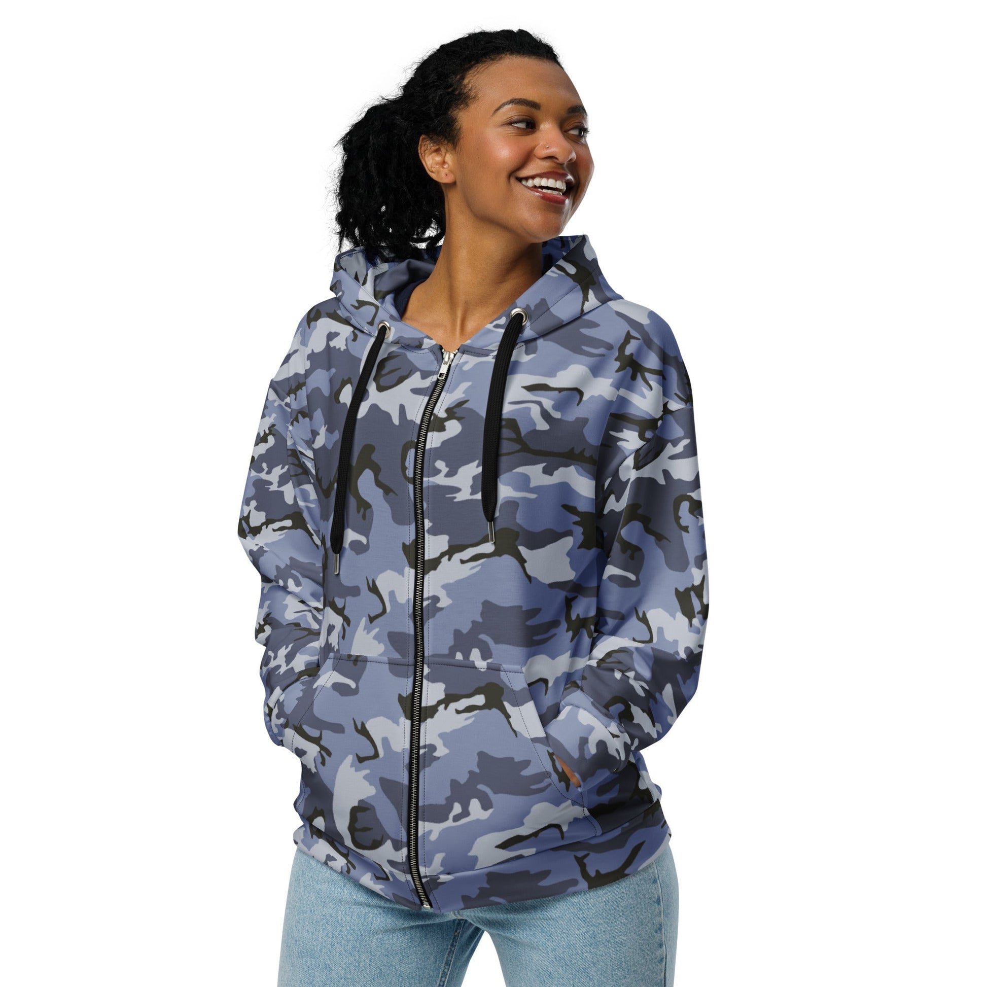 Chinese Type 99 Marine CAMO Unisex zip hoodie - Zip Hoodies