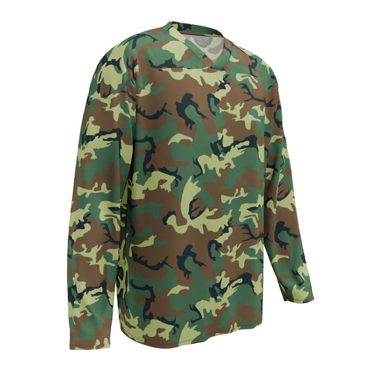 Chinese Type 99 Woodland CAMO hockey fan jersey - Hockey Jerseys