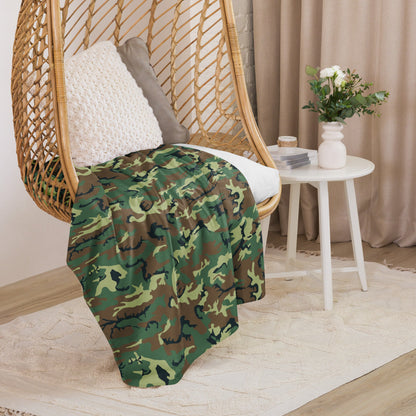 Chinese Type 99 Woodland CAMO Sherpa blanket - Blankets