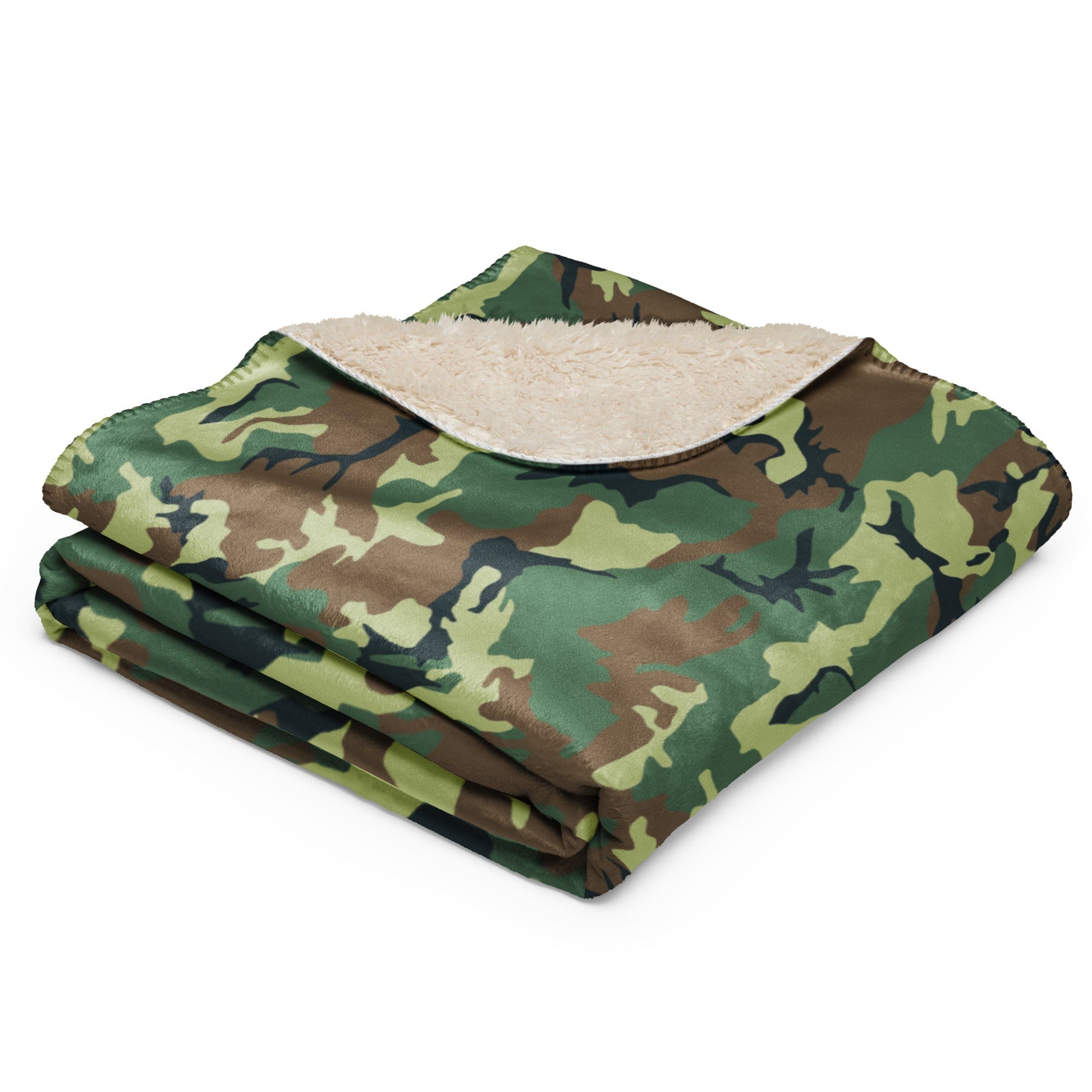 Chinese Type 99 Woodland CAMO Sherpa blanket - Blankets