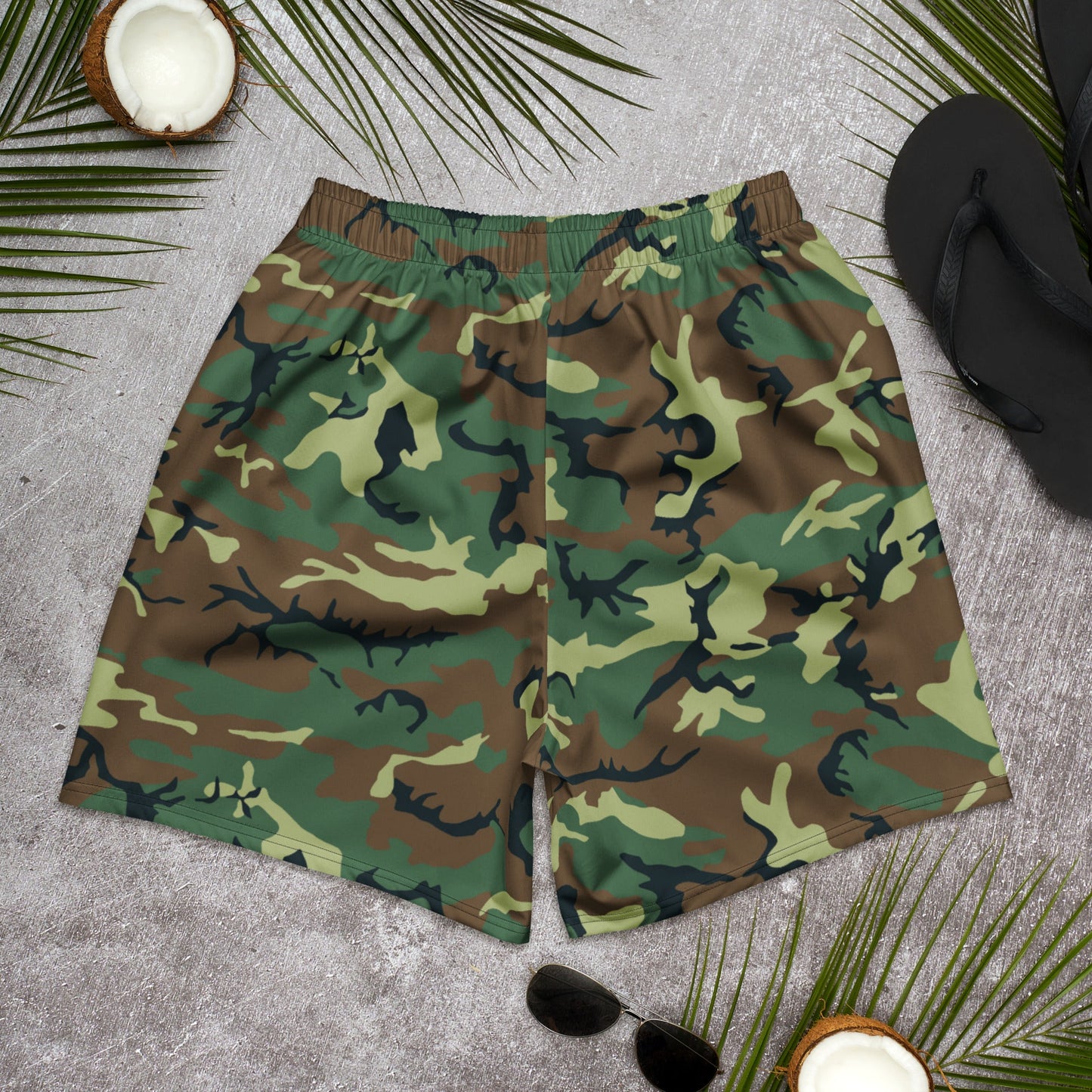 Chinese Type 99 Woodland CAMO Unisex Athletic Long Shorts