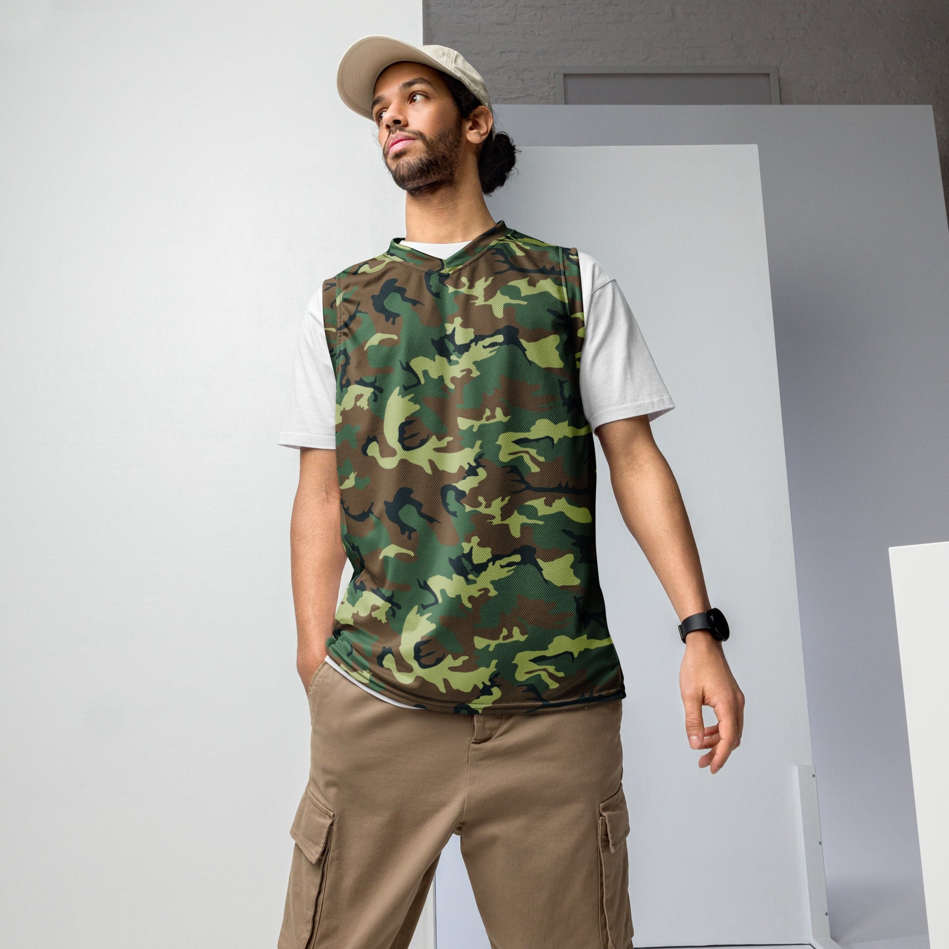 Chinese Type 99 Woodland CAMO unisex basketball jersey - 2XS - Basketball Jerseys