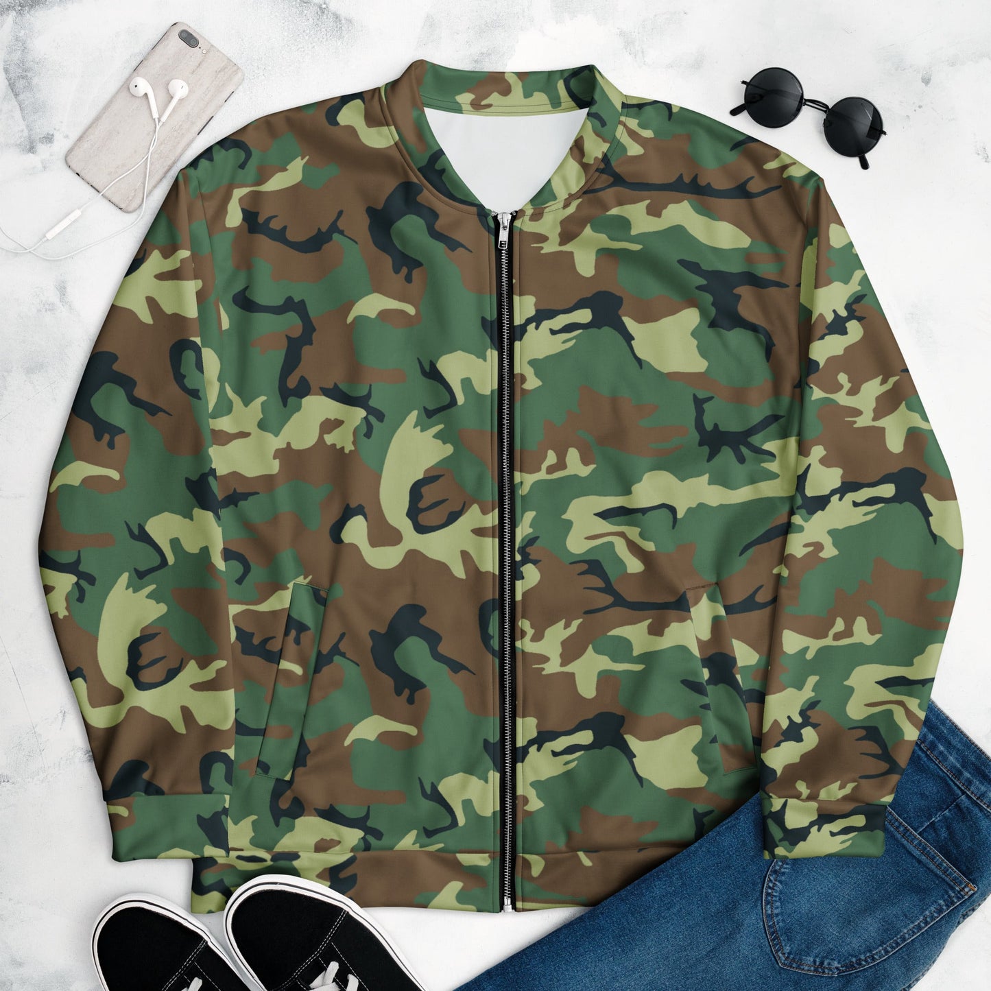 Chinese Type 99 Woodland CAMO Unisex Bomber Jacket