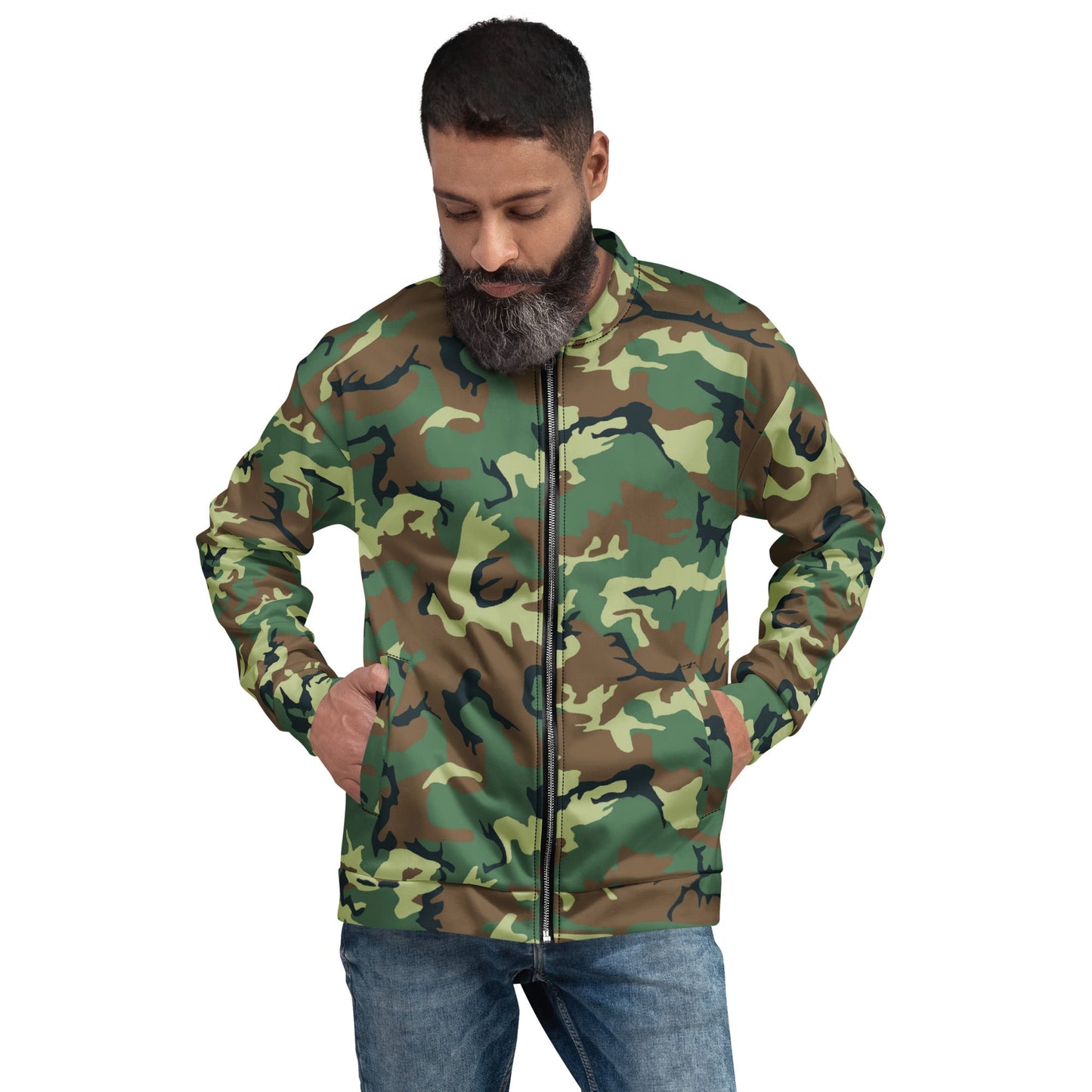 Chinese Type 99 Woodland CAMO Unisex Bomber Jacket - XS
