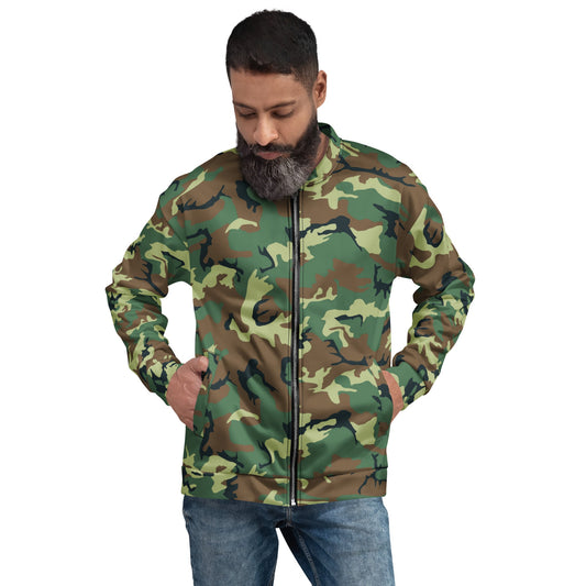 Chinese Type 99 Woodland CAMO Unisex Bomber Jacket - XS - Jackets