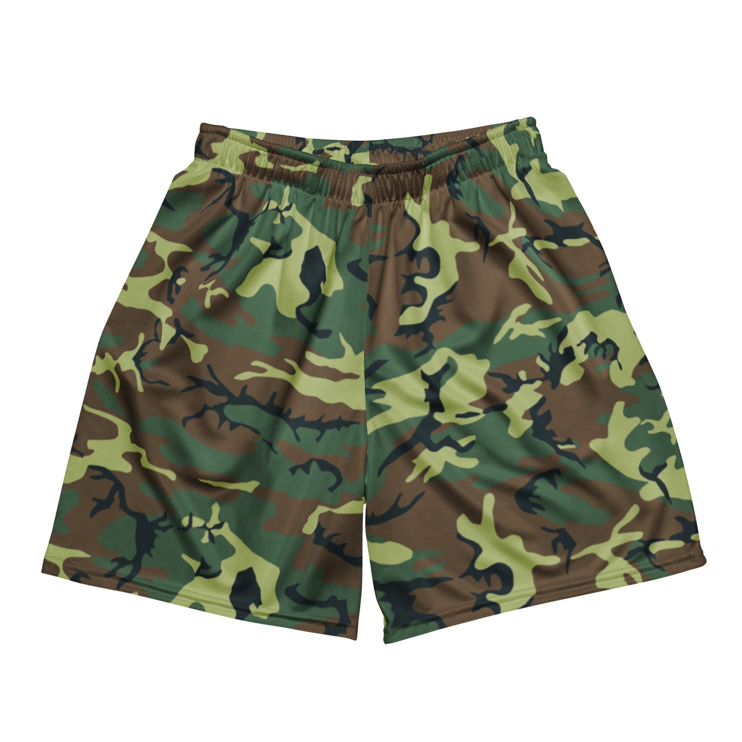 Chinese Type 99 Woodland CAMO Unisex mesh shorts - 2XS - Mesh Shorts